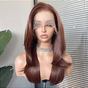 FULL LACE FRONT AURORA CASTANHO ACOBREADO 13 X 6