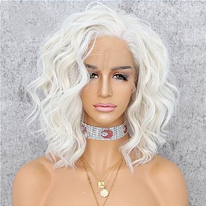 LACE FRONT MARILYN MONROE PLATINADA
