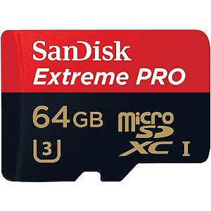 Cartão de Memória SanDisk MicroSD Extreme PRO 95MB/s 64GB