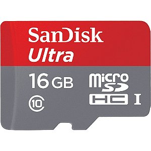 Cartão de Memória SanDisk MicroSD Ultra 80MB/s 16GB