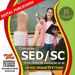 CURSO ONLINE SED/SC  EXTENSIVO ANUAL  - ** PROFESSOR DE EDUCAÇÃO FÍSICA **   - ( Edital Publicado)