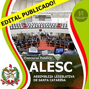 CURSO ONLINE PÓS-EDITAL ALESC 2024 - ANALISTA LEGISLATIVO III - QUALQUER ÁREA DE FORMAÇÃO SUPERIOR  ((EDITAL PUBLICADO))