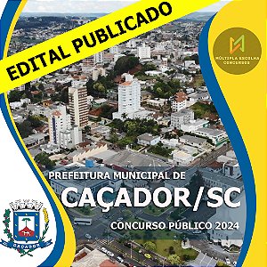 CURSO ONLINE PREFEITURA DE CAÇADOR 2024 -  ENFERMEIRO   - NÍVEL SUPERIOR (( CONCURSO PÚBLICO EFETIVO ))