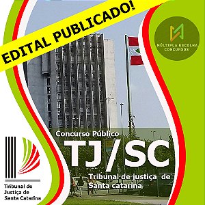 CURSO ONLINE TJ/SC 2024  - OFICIAL DE JUSTIÇA   - NÍVEL SUPERIOR -  ** EDITAL  PUBLICADO FGV **