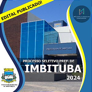 CURSO ONLINE PROCESSO SELETIVO PREFEITURA DE IMBITUBA 2024  - PSICÓLOGO  (( Edital Publicado ))