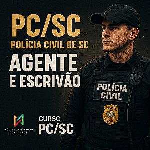 CURSO ONLINE PC/SC POLÍCIA CIVIL 2025  - ** AGENTE E ESCRIVÃO DE POLÍCIA ( Investigador de Polícia)  **  TEORIA PRÉ E PÓS-EDITAL + QUESTÕES e SIMULADOS.