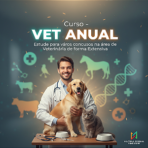 CURSO ONLINE - MÉDICO VETERINÁRIO ANUAL - Prepare-se para vários concursos na área de Medicina Veterinária!