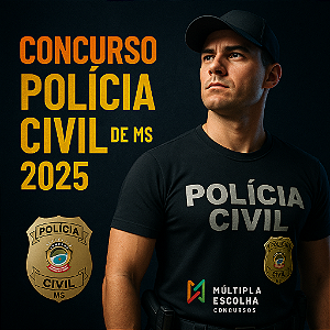 CURSO ONLINE PÓS-EDITAL ** PC/MS POLÍCIA CIVIL MATO GROSSO DO SUL 2025  - ** INVESTIGADOR DE POLÍCIA JUDICIÁRIA MS **  Nível Superior