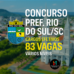 Curso Online Pref. de Rio do Sul 2025 - ** ARQUITETO ** Nível Superior (( Promoção de Lançamento ))