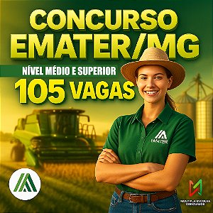CURSO ONLINE EMATER/MG 2025 - EXTENSIONISTA AGROPECUÁRIO II (Zootecnia e Eng. Agrônomo) - Pré e Pós-Edital