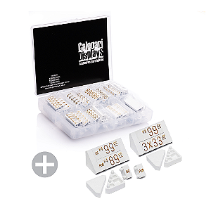 Kit Combo 190 peças - Branco com Dourado (p/ Mesa)