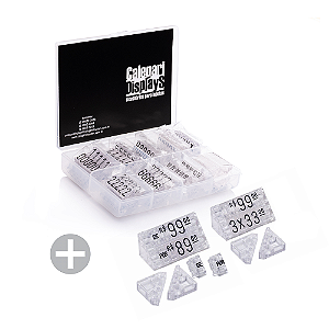 Kit Combo 190 peças - Cristal com Preto (p/ Mesa)