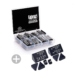 Kit Combo 190 peças - Preto com Branco (p/ Mesa)
