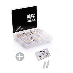 Kit Combo 190 peças - Cristal com Dourado (p/ Vestuário)