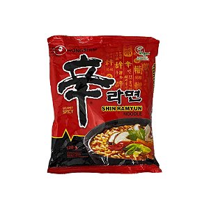 Lamen Coreano Instantâneo Shin Ramyun Picante Carne e Legumes 120G - Nongshim