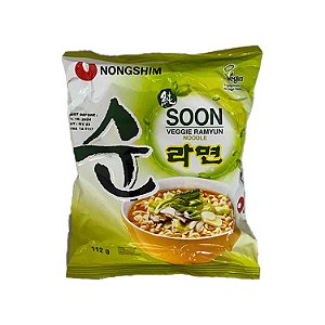 Lamen Coreano Instantâneo Sabor Vegetais Suave 112G - Nongshim