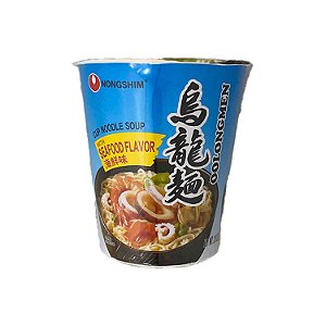 Lamen Coreano Instantâneo Oolongmen Copo Sabor Frutos do Mar 75G - Nongshim