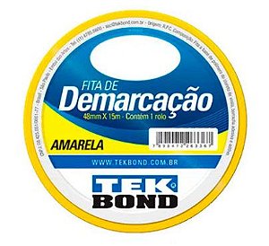 Fita de Demarcação Amarela TekBond 48mmx15m