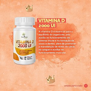 Vitamina D 2000 UI - 30 cáps.