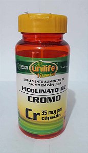 PICOLINATO DE CROMO 35 mcg por cápsula 60 cap.
