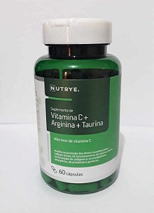 VITAMINA C + ARGININA E TAURINA (vasodilatador) 60 Cáp. 500mg