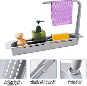 Cesto Multiuso para Pia Top Rio TRC8838 Azul