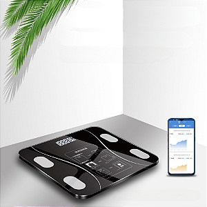 Balança Bioimpedancia Digital Bluetooth Corporal até 180kg Resultado Pelo Celula