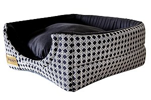 Cama Iglu e Toca Para Cachorro Luxo Luppet Preto Vime