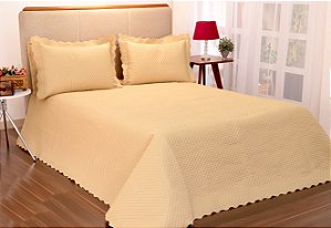 Kit Cobreleito Classic Queen 03 pçs Avelã