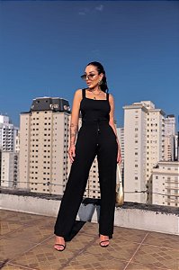 Blusa Regata Corset Negra Li