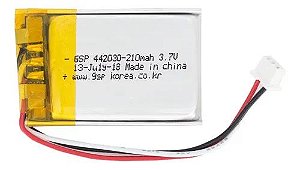 BATERIA RECAR LI-POLIMERO 3,7V 210MAH - 4X20X30MM
