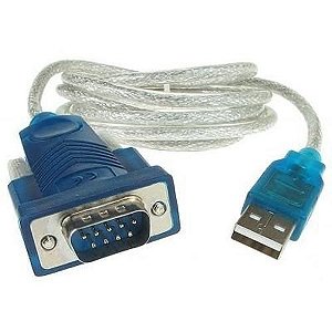 CABO CONVERSOR SERIAL RS232 HL340 DB9 MACHO USB