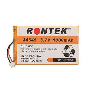 BATERIA RECARREGAVEL LI-PO - 3,7V - 1000 MAH 703048 - 7x30x48MM- C/ CONEC JST DE  3 FIOS - C/ PCM