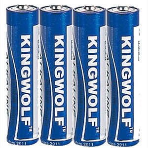 PILHA ALCALINA 1,5V - AA KINGWOLF C/ 4