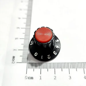 KNOB VERMELHO NUMERICO 24MM X 19MM