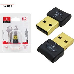 MINI ADAPTADOR BLUETOOTH USB VERSAO 5.0 KAPBOM - KA-1188