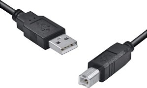 CABO USB A MACHO/B MACHO-2.0 PRETO-1,5MT