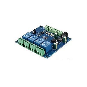 MODULO RELE 5V 4 CANAIS RS485 TTL MODBUS RTU