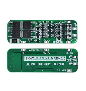 Placa de Proteção para Bateria 18650 3s 20a BMS