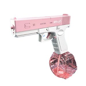 Brinquedo Pistola De Agua Eletrica Glock Automatica