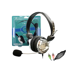 FONE DE OUVIDO, HEADPHONE, MARCA INOVA REF: FON-8679
