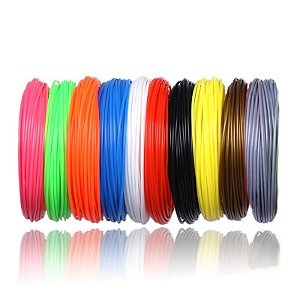 KIT REFIL FILAMENTO PLA 10 CORES CANETA 3D - 50 METROS