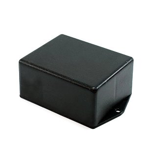 CAIXA PLASTICA 117X78X45 (C-L-A) PRETA COM ABA