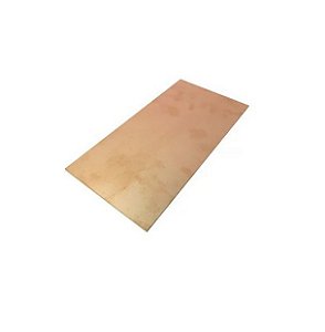 PLACA EM FIBRA COBREADA VIRGEM *DUPLA FACE - 10x15cm