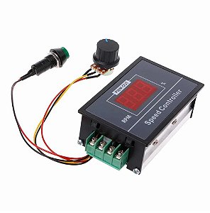 CONTROLADOR PWM C/ CHAVE 6-60V 20A C/ DISPLAY