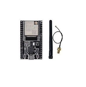 MODULO WIFI + BLUETOOTH WROOM-32U NODEMCU COM ANTENA E CABO - USB TIPO C
