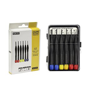 CHAVE RELOJOEIRO KIT FENDA + PHILIPS C/ 6PECAS