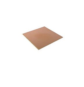 PLACA EM FIBRA COBREADA VIRGEM *DUPLA FACE - 10x10cm
