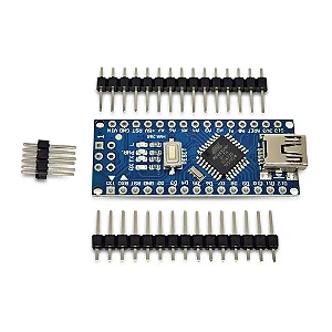 PLACA NANO ATMEGA328 - PINO SEM SOLDAR - SEM CABO USB
