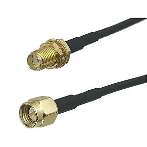 CABO EXTENSOR PIGTAIL (RG174) SMA MACHO X FEMEA - 50CM